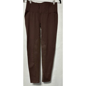 Spanx Brown Leggings with Calf inseam‎ Sparkle Insert